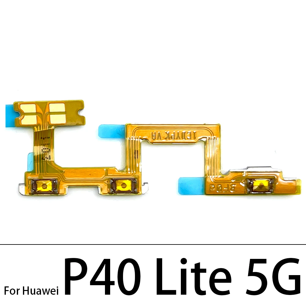 New Power On Off Side Key Button Volume Button Flex Cable Ribbon For Huawei P10 P20 P30 P40 Lite Pro P40 Lite 5G P40 Lite E