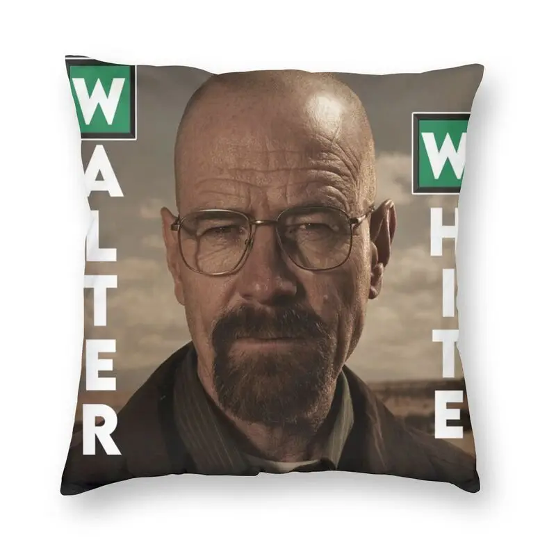 Walter White Breaking Bad Cushion Cover Sofa Home Decor Heisenberg TV Show Square Pillow Case 40x40cm