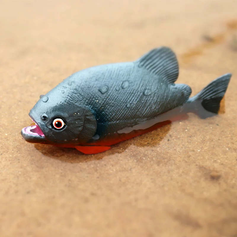 Oenux Meer Leben Tiere Modell Action-figuren Ozean Fisch Segelfisch Bass Zacker Lachs Aquarium Figuren PVC Pädagogisches Kinder Spielzeug – Detail 14