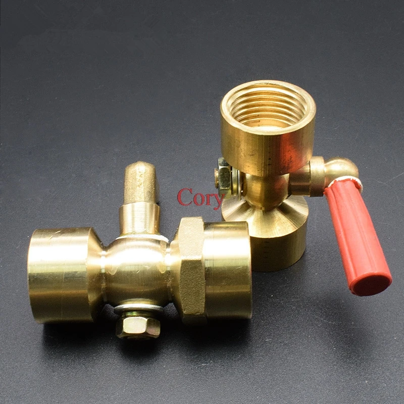 1PC 2/3 way plug valve stopcock valve Fitting brass For boiler threaded pressure gage plug valve Female-Female 1/2-M20x1.5 image 4
