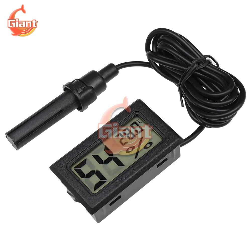 Mini LCD termoigrometro termometro digitale per interni igrometro 1.5M sensore di temperatura cavo misuratore di umidità sonda