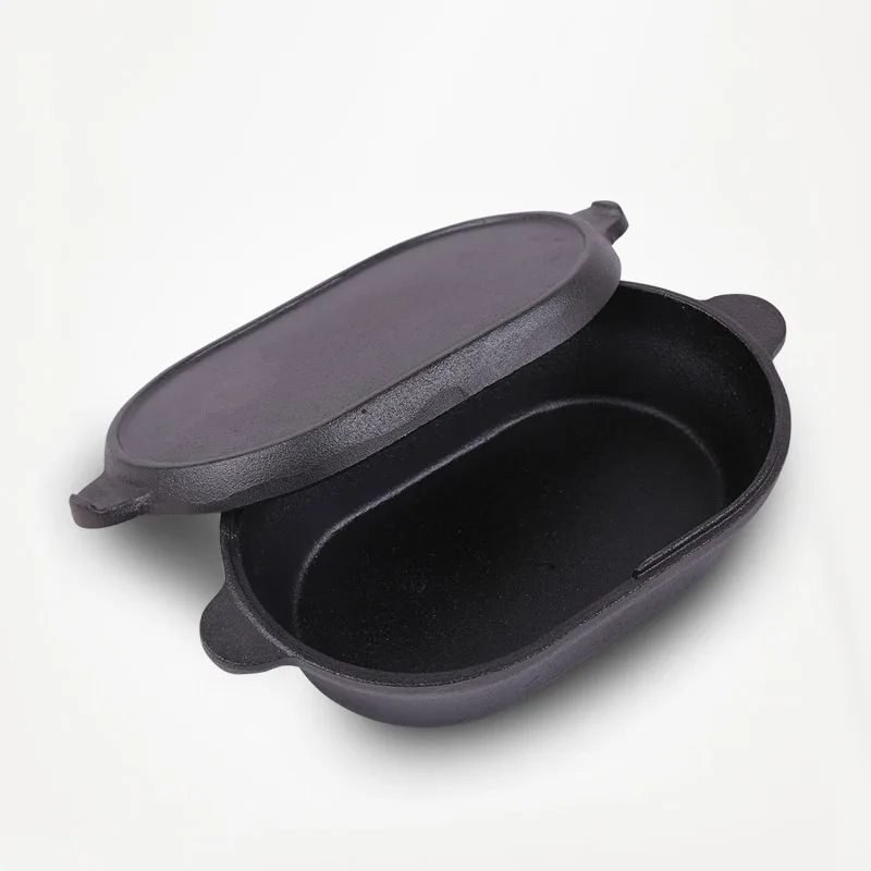 Cast Iron Pan, Non-stick, Soup Pot, Multifunction Stew Pot, Bread Mould