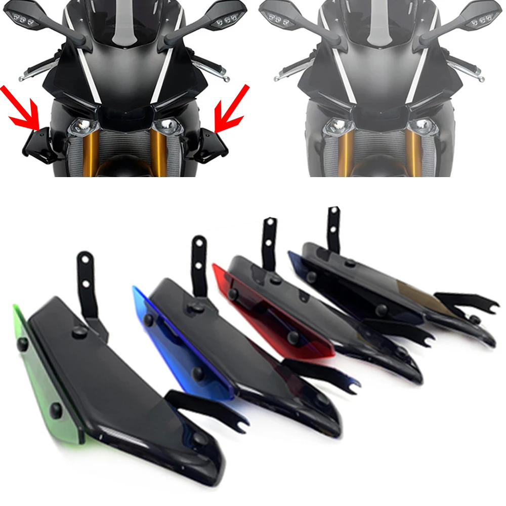 

For YAMAHA R1 R1M 2020 2021 Fairing Motorcycle Aerodynamic Wing Kit Fixed Winglet Fairing Wing