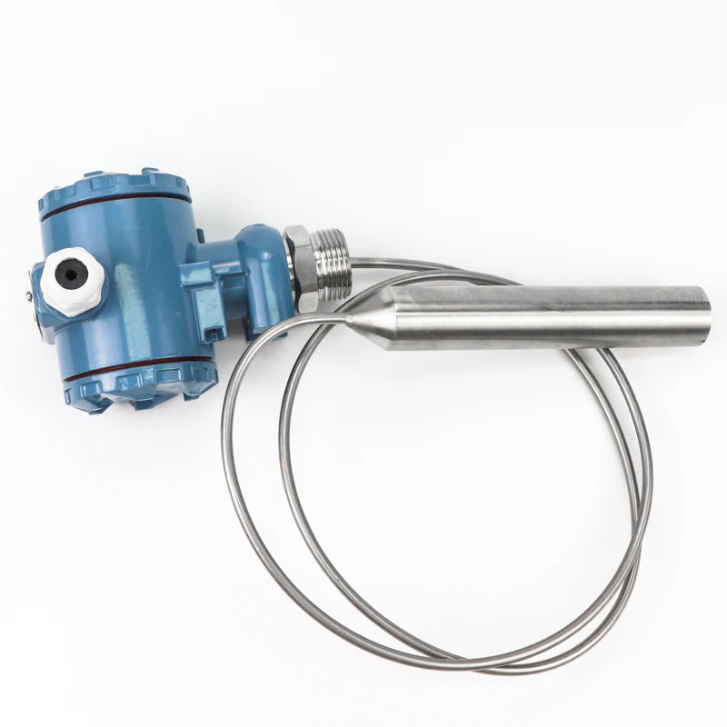 Stainless steel high temperature level transmitter LCD field display diesel fuel tank level sensor