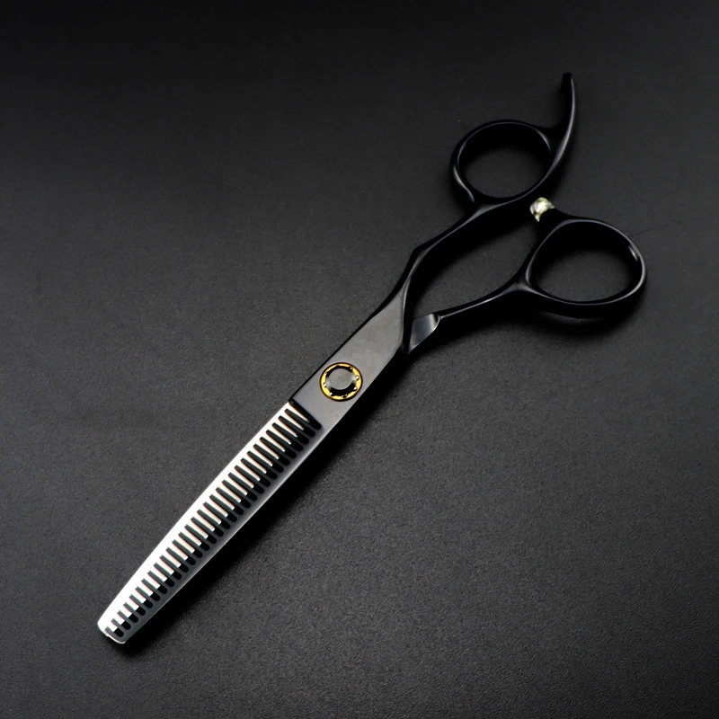 Customize logo /name JP 440c 6 \'\' black Bearing hair scissors haircut thinning barber tools cutting shears hairdresser scissors