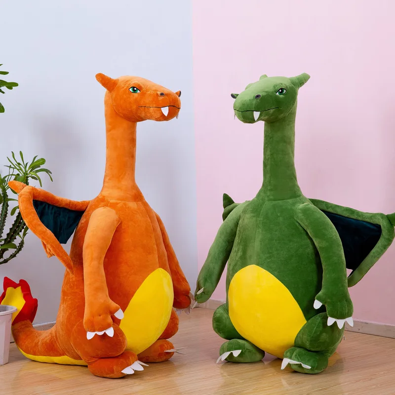 23-45cm Creative Simulation Flying Fire Dragon Tyrannosaurus Plush Toys Dino Cartoon Anime Model Doll Stuffed Toy Gift For Kids