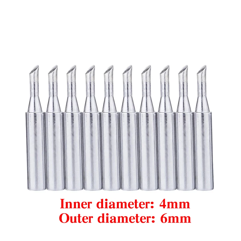 10pcs/lot Solder Iron Tips 900M-T-3C Lead-free Metal Replacement Welding Tip For 936 Soldering Station