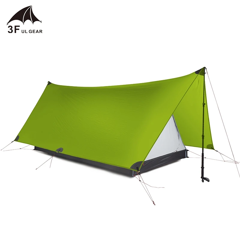 

3F UL GEAR Shanjing 20D 2 Person 3 Season Ultralight Outdoor Camping Tent Professional Silnylon Rodless Multifunction Tent