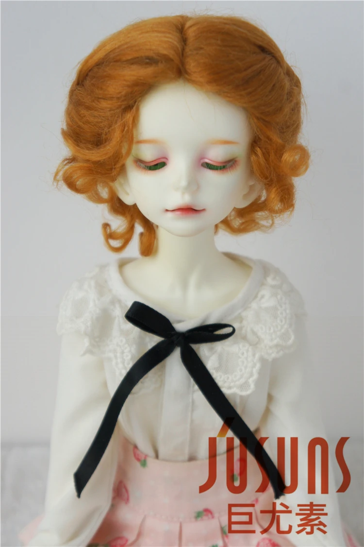 

JD089 1/4 1/3 Classic Twist Mohair Doll Wig For Size 7-8inch 8-9inch Doll Top BJD Hair Mohair Hair Fashion Doll Accessories