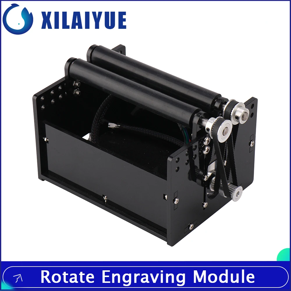 Rotate Engraving Module Laser Engraver Machine Y Axis DIY Kit with Stepper Motor Wire for Column Cylinder Engraver