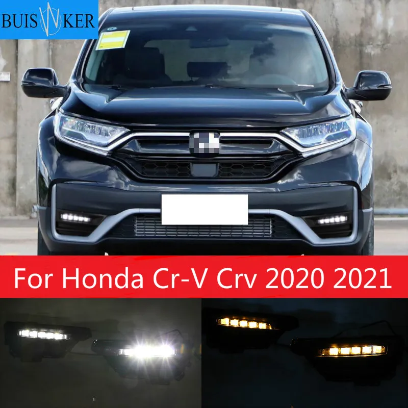 

1Pair DRL LED Daytime Running Light Bumper signal light Fog Lamp For Honda Cr-V Crv 2020 2021