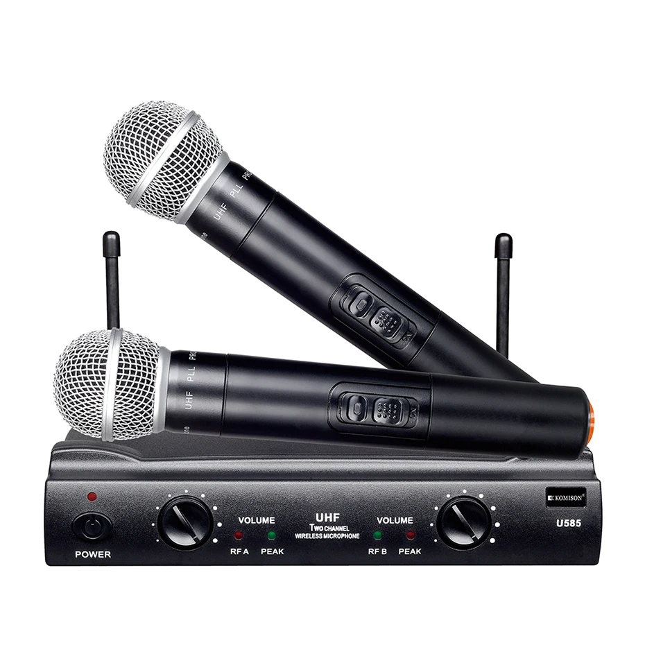 

BOMGE Professional 120 Meters UHF Dual Channels Wireless Microphone System For Karaoke Home System