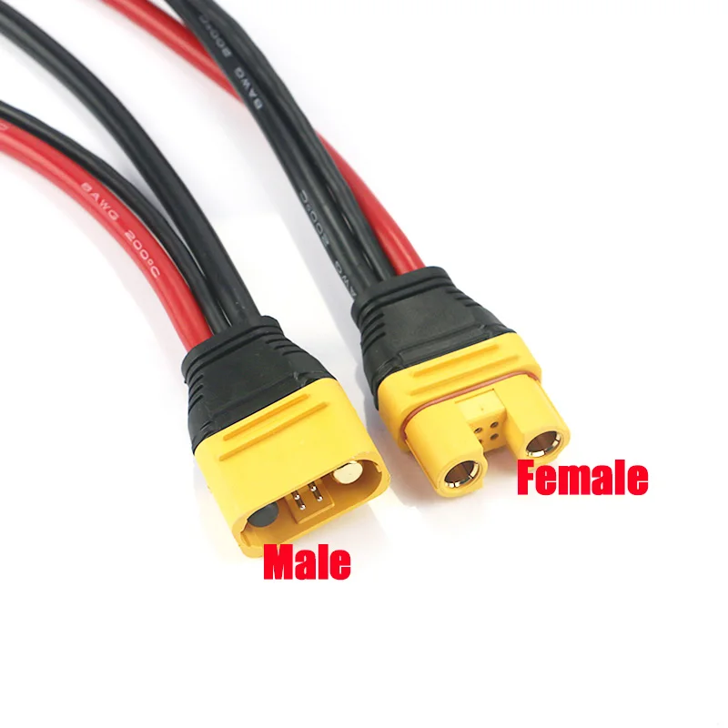 Amass AS150U 70A Copper Plated Female / Male Plug Connector Resistance Adapter Cable 35CM For RC Racing Drone FPV Model Spare Pa