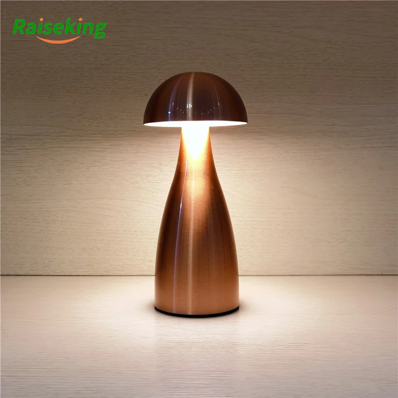 Modern Metal Led Dimmable Restaurant Cordless Table Lamp With Usb Rechargeable Battery For Hotel Ktv Bar Dinning Room