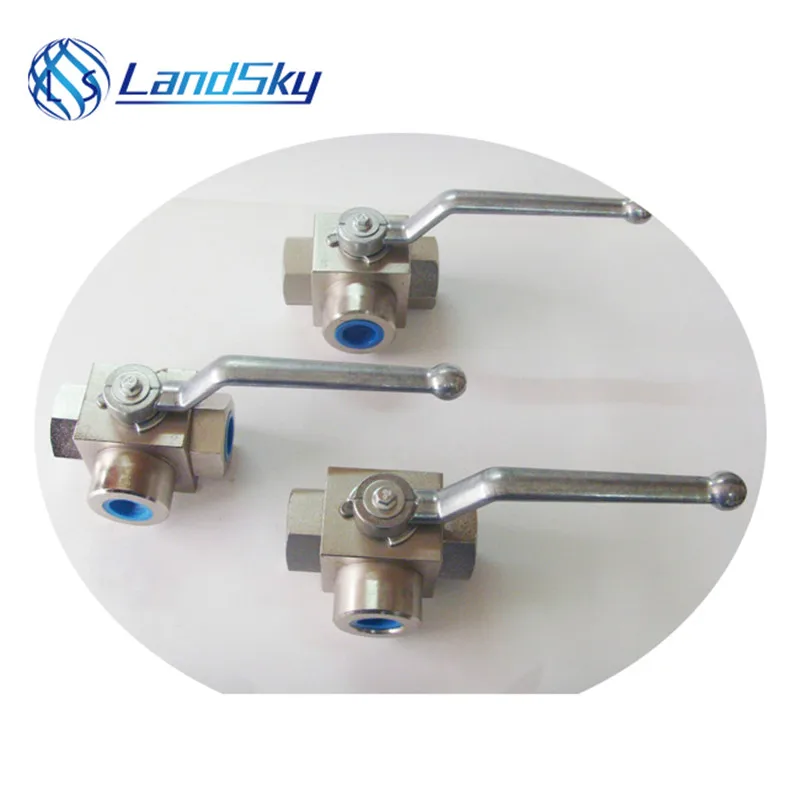 

High Pressure 3 Way Valves Stainless Steel Ball Three Valve Thread Hread Port NPT 3/8