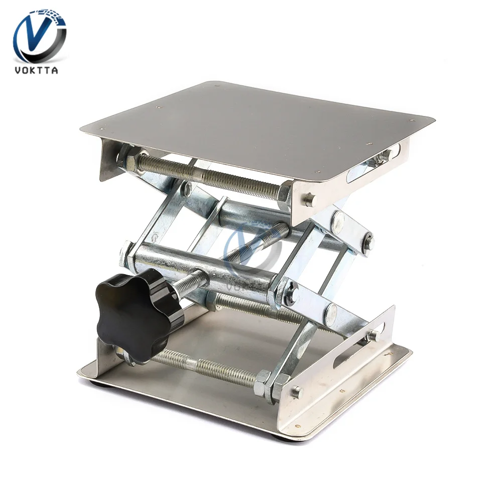 Woodworking Machinery Engraving Laboratory Lifting Table Manual Lifting Platform Woodworking Tools Stainless Steel Lifting Platf