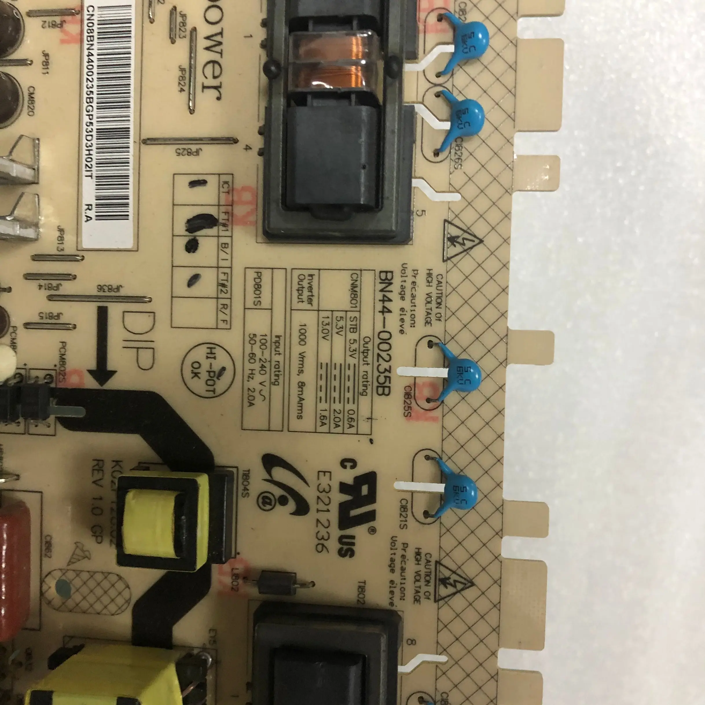 Placa de potência de estoque