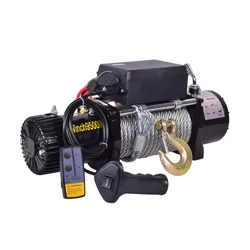 Electric winch 12v car electric hoist off-road vehicle 24v self-help household small wire rope hoist hoist New