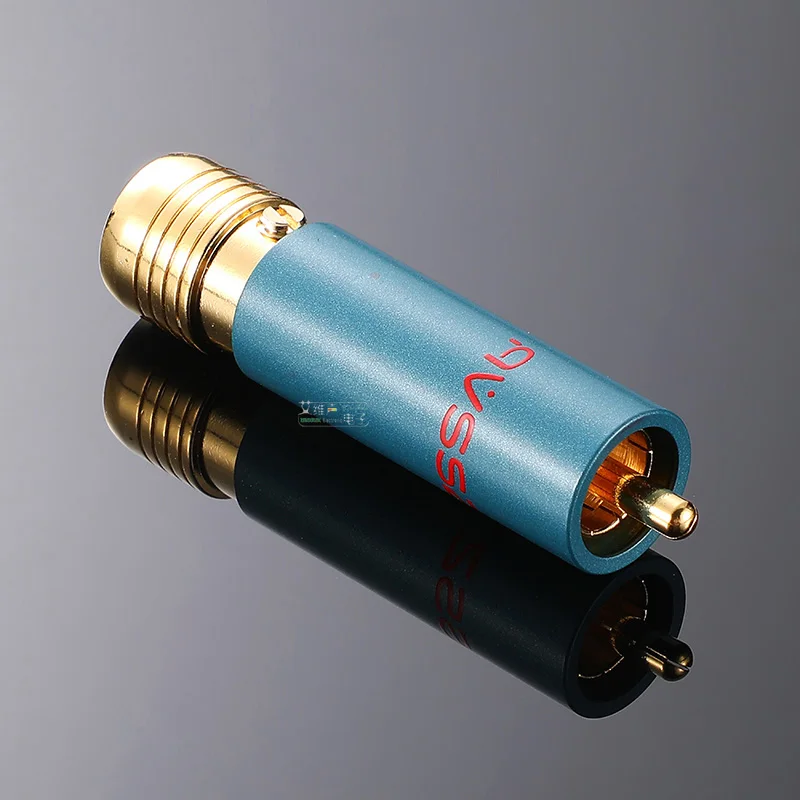 AVSSZ Gold Plated RCA Connector RCA Lotus Male Plug Self-locking Solder-free Mixer Audio Video Wire Connector Support 11mm Cable