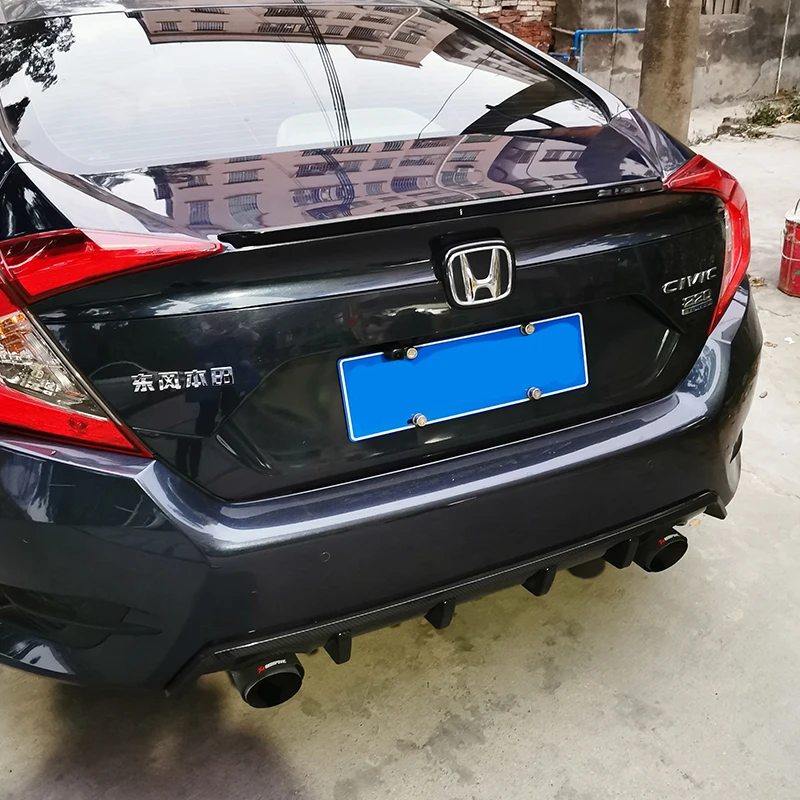 2016 2017 2018 2019 for honda civic spoiler rear spoiler high quality ABS spoilers by DIY color carbon fiber color