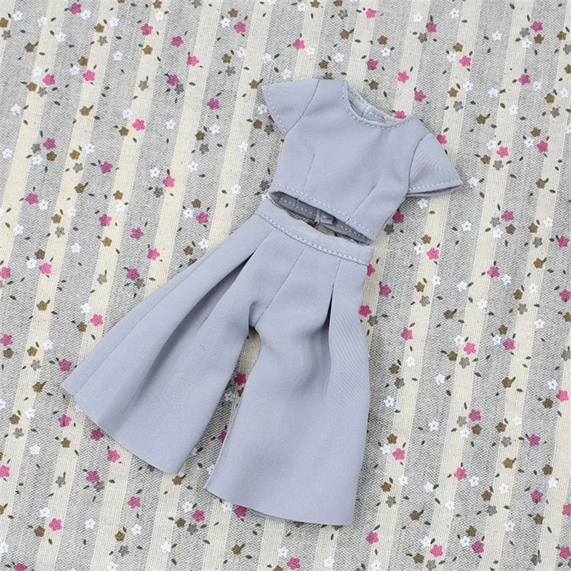 DBS Blyth icy pink suit gray suit pants clothes for 1/6 30cm doll girl gift toy