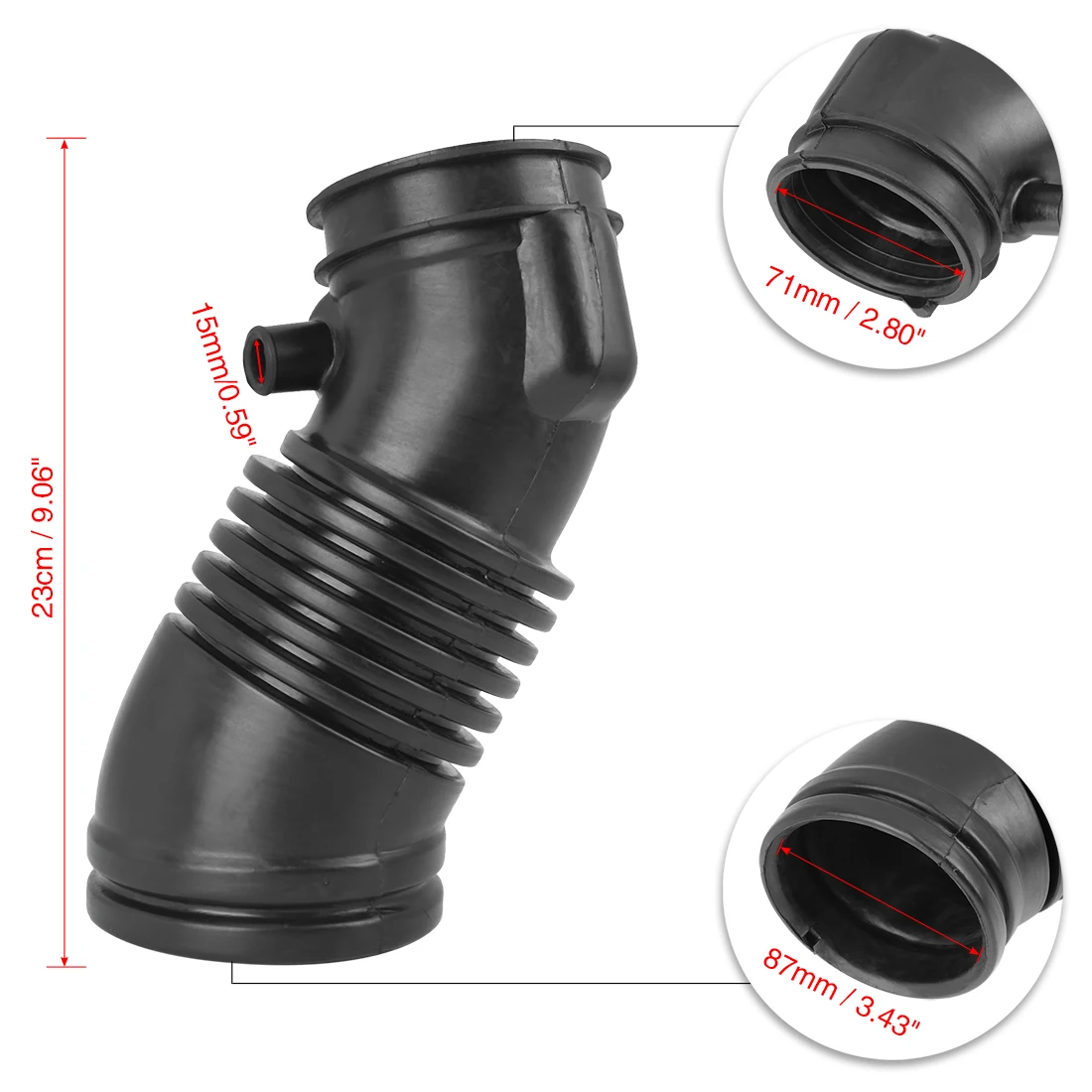 X Autohaux Car Auto Air Intakes 17228-RGL-A00 Engine Air Intake Hose Fits for Honda Odyssey 2005-2006 V6 3.5L