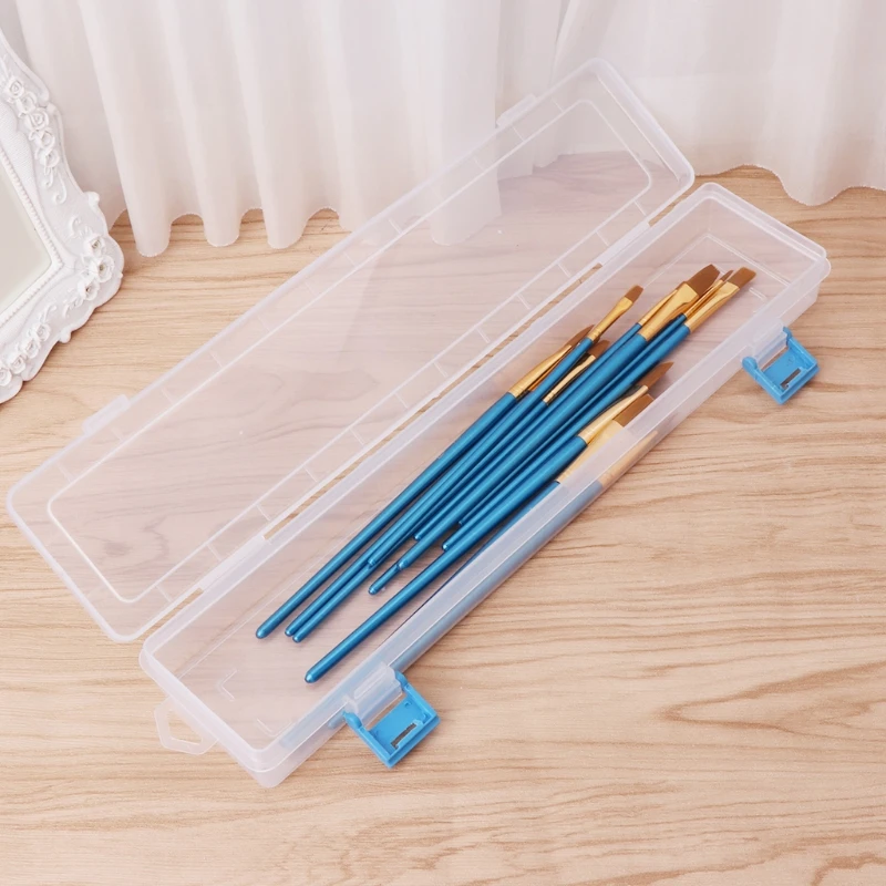 1Pc Brush Painting Pencils Storage Box Watercolor Pen Container Drawing Tools Bin