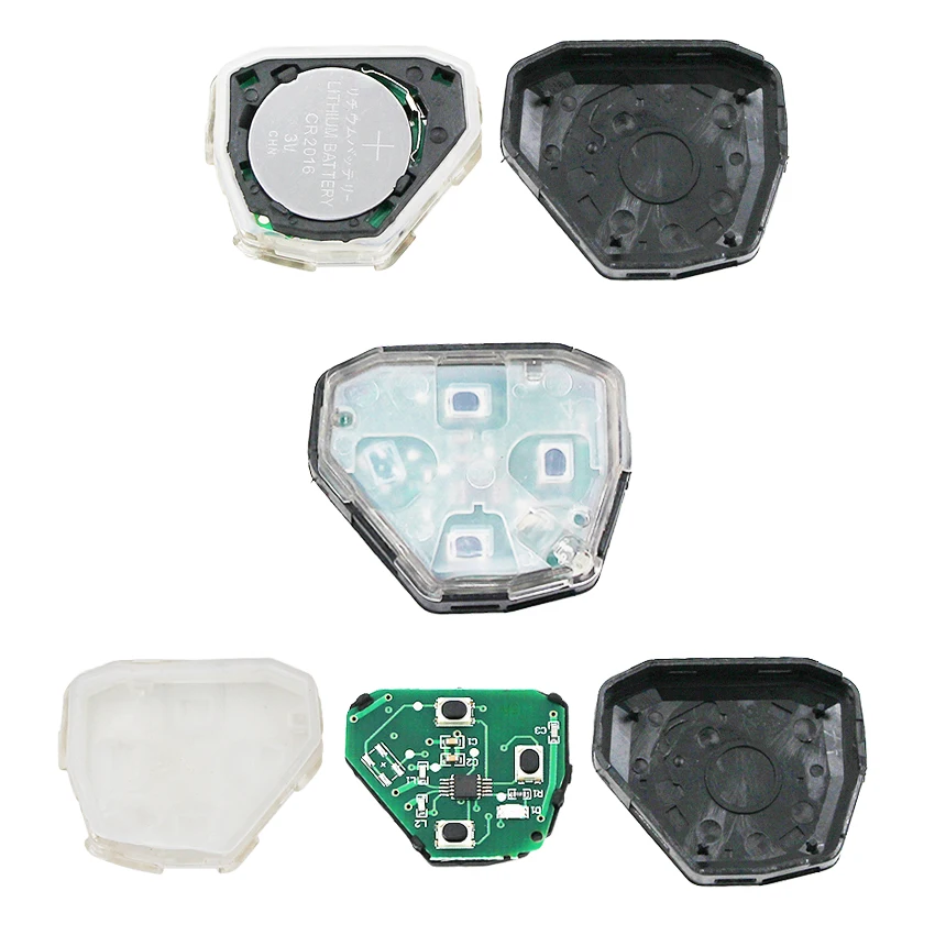 2 Buttons Remote Key fob 433MHz with 4D67 Chip Inside for Toyota RAV4 Corolla Europe 2006 2007 2008 2009 2010 TOY43 blade