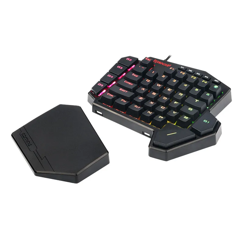 Redragon K585 tastiera da gioco RGB a una mano e Mouse M607RGB combinato con convertitore GA200 per Xbox One, PS4, Switch, PS3 e PC