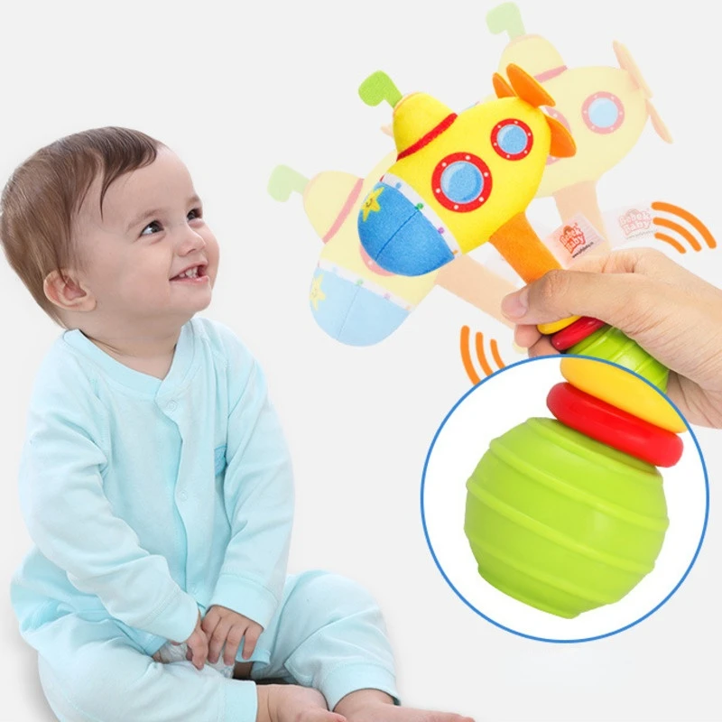 ทารกแรกเกิดของเล่นเด็กการ์ตูนสัตว์ Plush Rattle Mobile แขวน Bell รถเข็นเด็กของเล่นเด็กทารกเด็กวัยหัดเดินของเล่นเพื่อการศึกษา Early Speelgoed