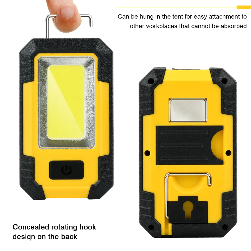 Imagem -02 - Lanterna de Emergência de Acampamento Superbrilhante Cob Led Recarregável Portátil Retrô à Prova Dágua