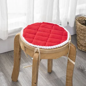 Rote Winterplüschhocker Heiße Kissen Samtstuhl Kissen runde Sitz gelbgrüner Kissenstuhl Dekoration Weiß weiß 8 Hauptverkäufe grünes Wasserkissen - №7