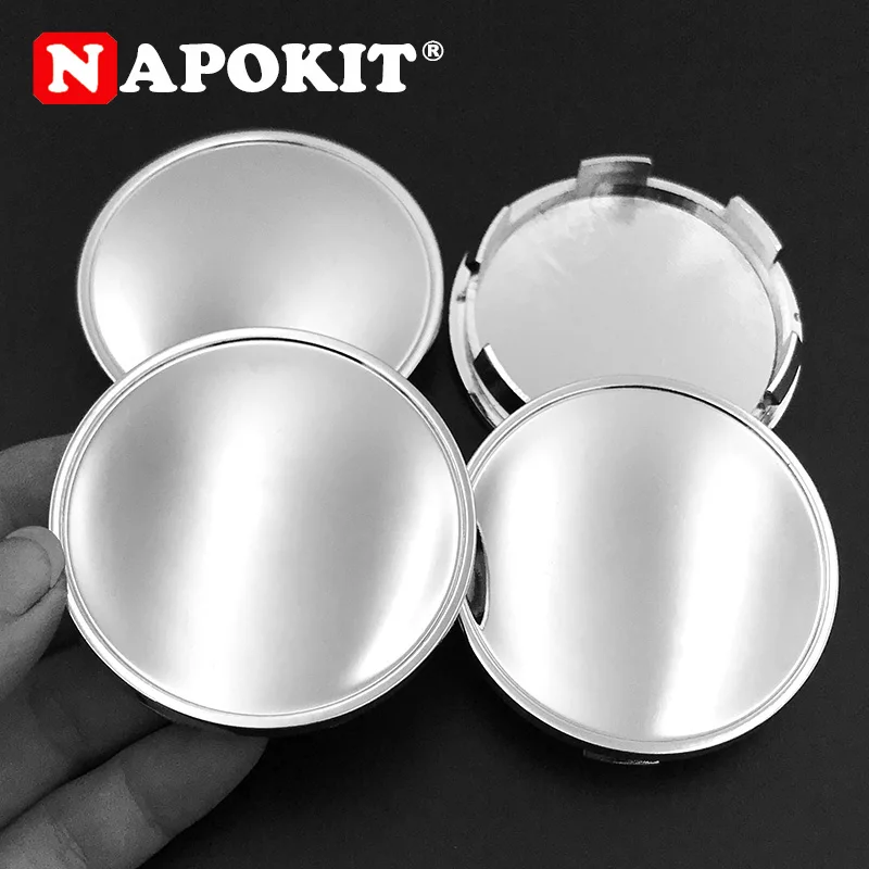 4pcs/lot Chrome 65mm Car Wheel Center Cap Rim Hub Caps Dust-proof Cover Fit for 60mm Curved Logo Sticker Emblem