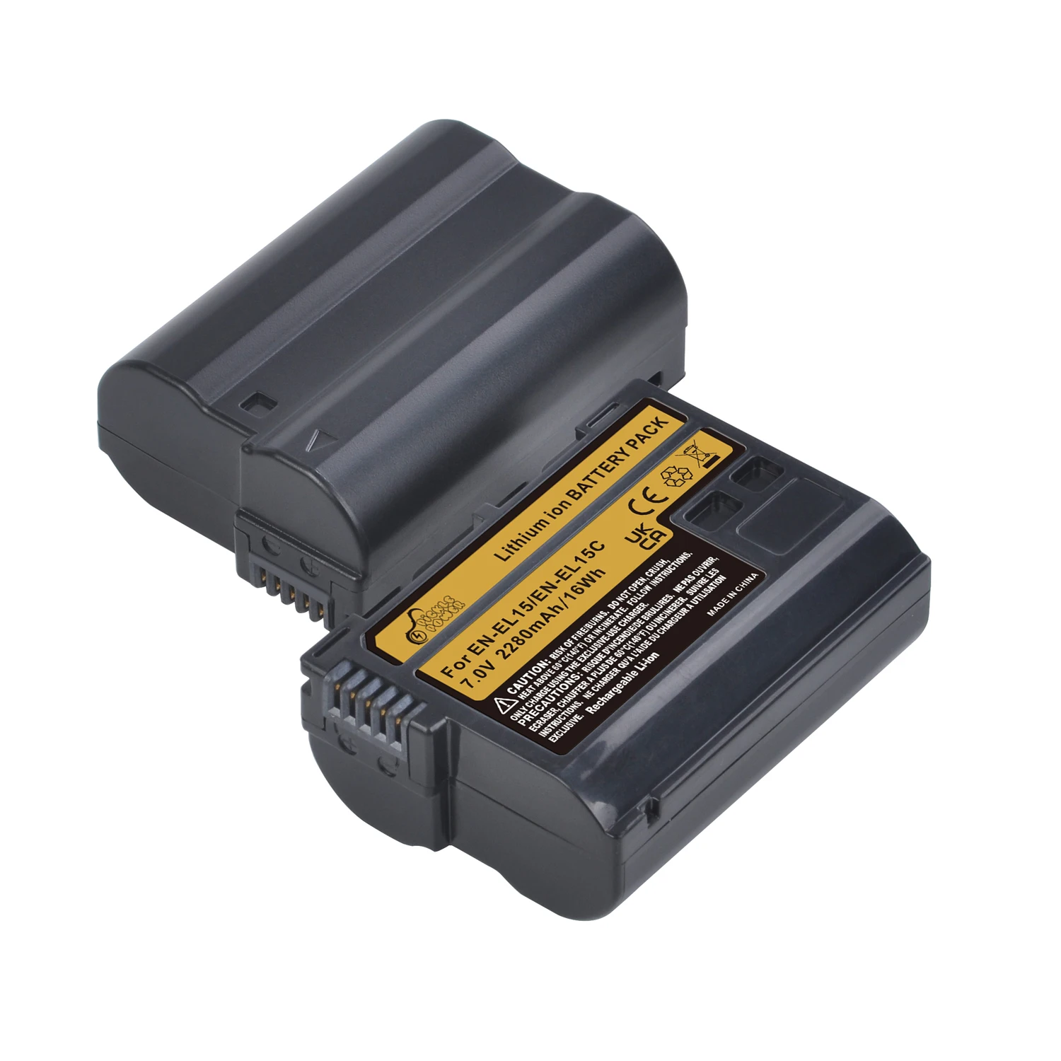 Аккумулятор Pickle Power 2280mAh EN-EL15C EN-EL15 для камер Nikon Z5 Z6 Z6 II Z7 Z7II D780 D850 D800E D7500 NEW Z Series