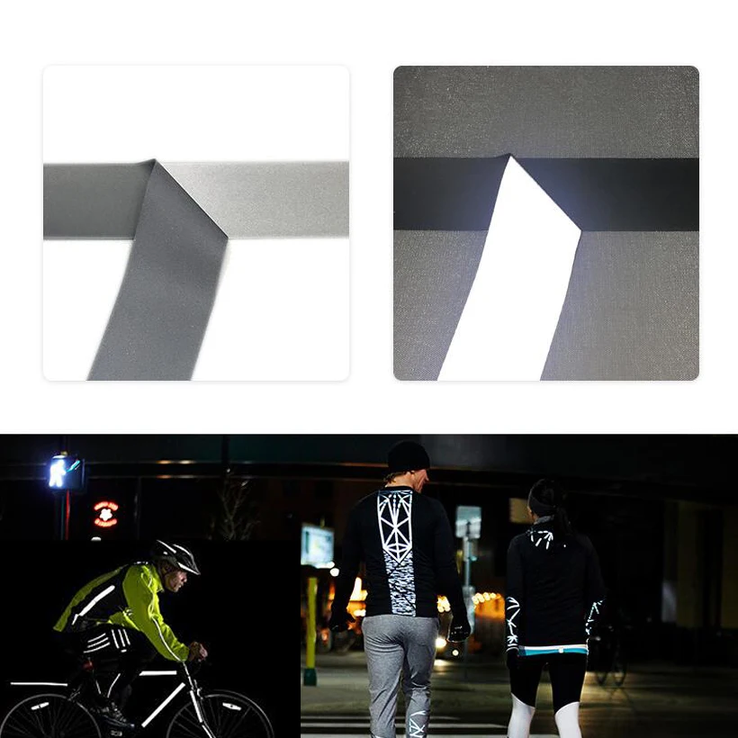 High Visibility Bright Silver  Reflective Heat Transfer Film Safety Warning Reflective Fabric Material Tape Ironing On