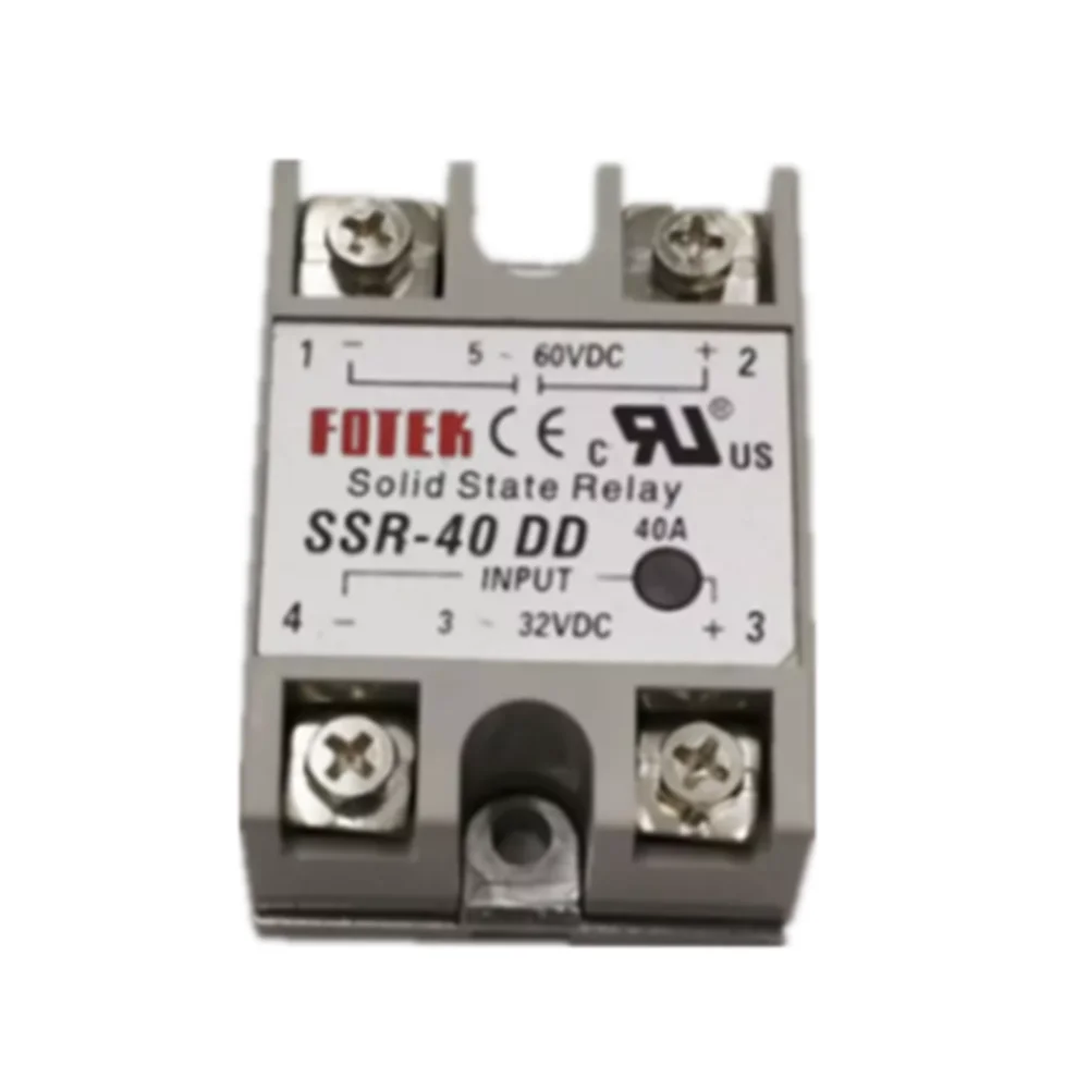 

SSR-40DD input 3-32VDC output 5-60VDC FOTEK solid state relay ssr40dd