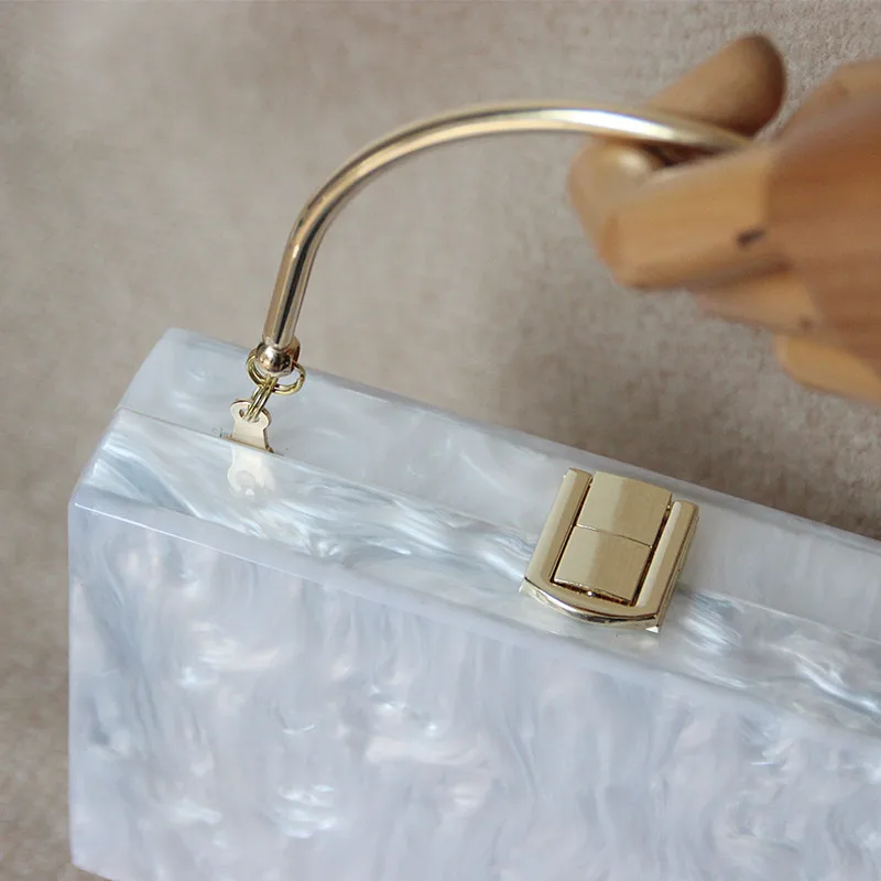 Bolso de noche para mujer, accesorio de moda, bonito, acrílico, caramelo, sólido, PARA CENA, boda, fiesta, a la moda