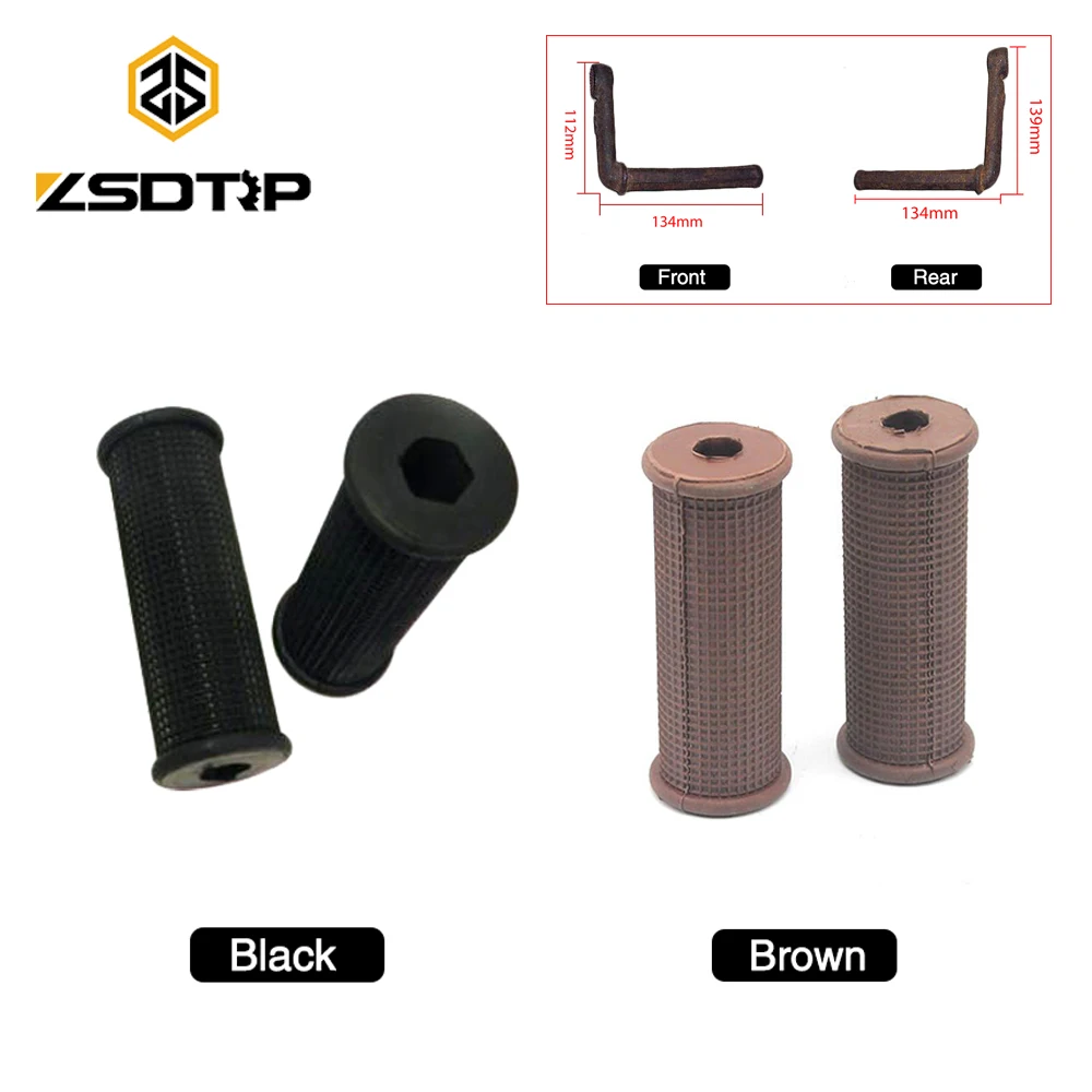 ZSDTRP Retro Motor Rubber Foot Rests Used For Ural CJ-K750 Side Motorcycle Case For Bmw R12 R71 M-72 Motor Rubber Pedal Cover