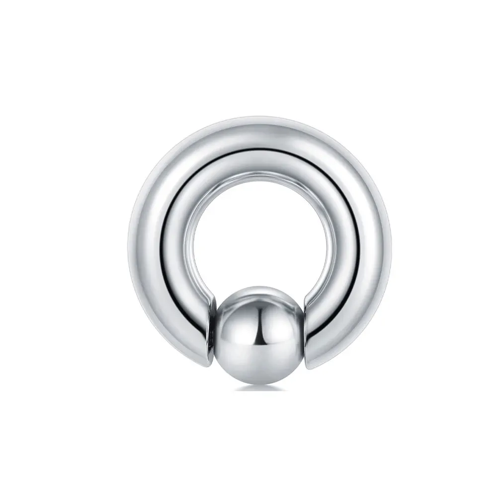 1 Piece Big Size Stainless Steel Captive Bead Hoop PA Ring Navel Button Rings Tragus Nose Rings Body Piercing Jewelry