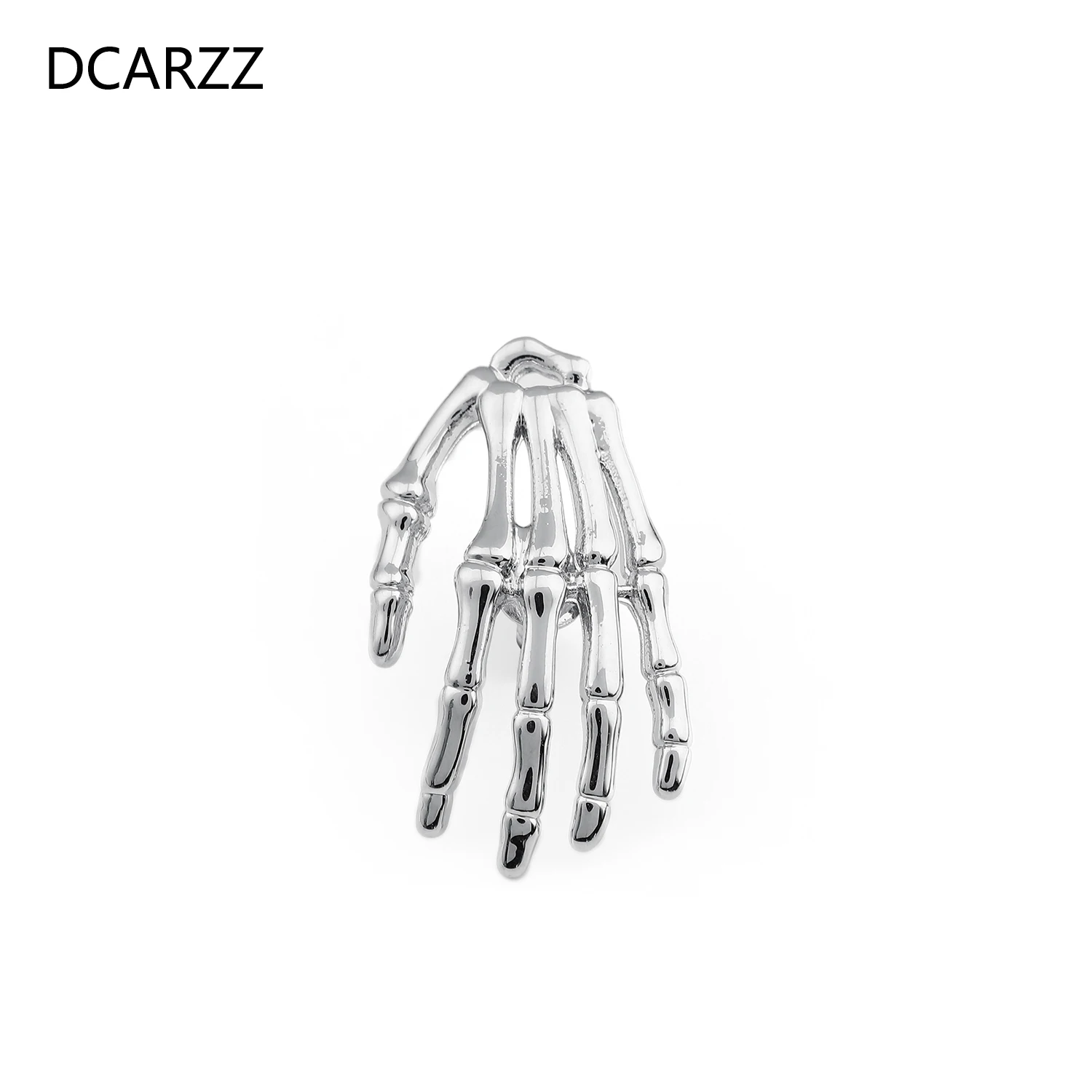 DCARZZ Lapel Pin Brooch Medical Anatomy Skeleton Hand Plated Jewelry Pins Metal Doctor Nurse Women Accessories Gift