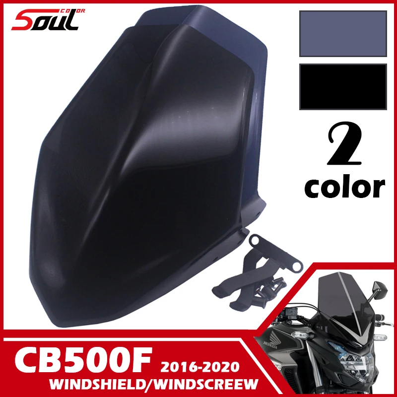 

Motorcycle Sport Windshield Visor Windscreen Fits For HONDA CB500F 16-22 CB 500F 2016 2017 2018 2019 2020 2021 2022