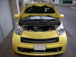for 2008-2015 Toyota iQ KGJ10 NGJ10 NUJ10 Front Hood Bonnet Gas Struts Lift Support Shock Damper Carbon Fiber