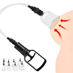 Vacuum Pump Sucker Breast Nipple Sucker Sexy Breast Massage Clip Enhancement Breast Enlarger Sex Toys For Adults/Women Supplies