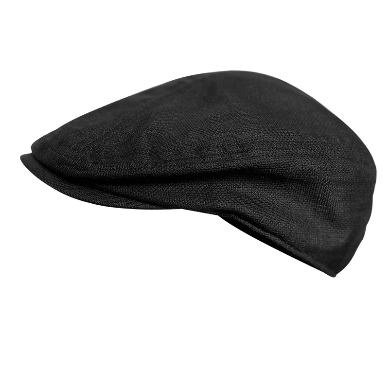 

Spring And Summer Casual Men Flat Summer Linen Beret Hat Women Breathable Cap Duckbill Driving Hats BLM325