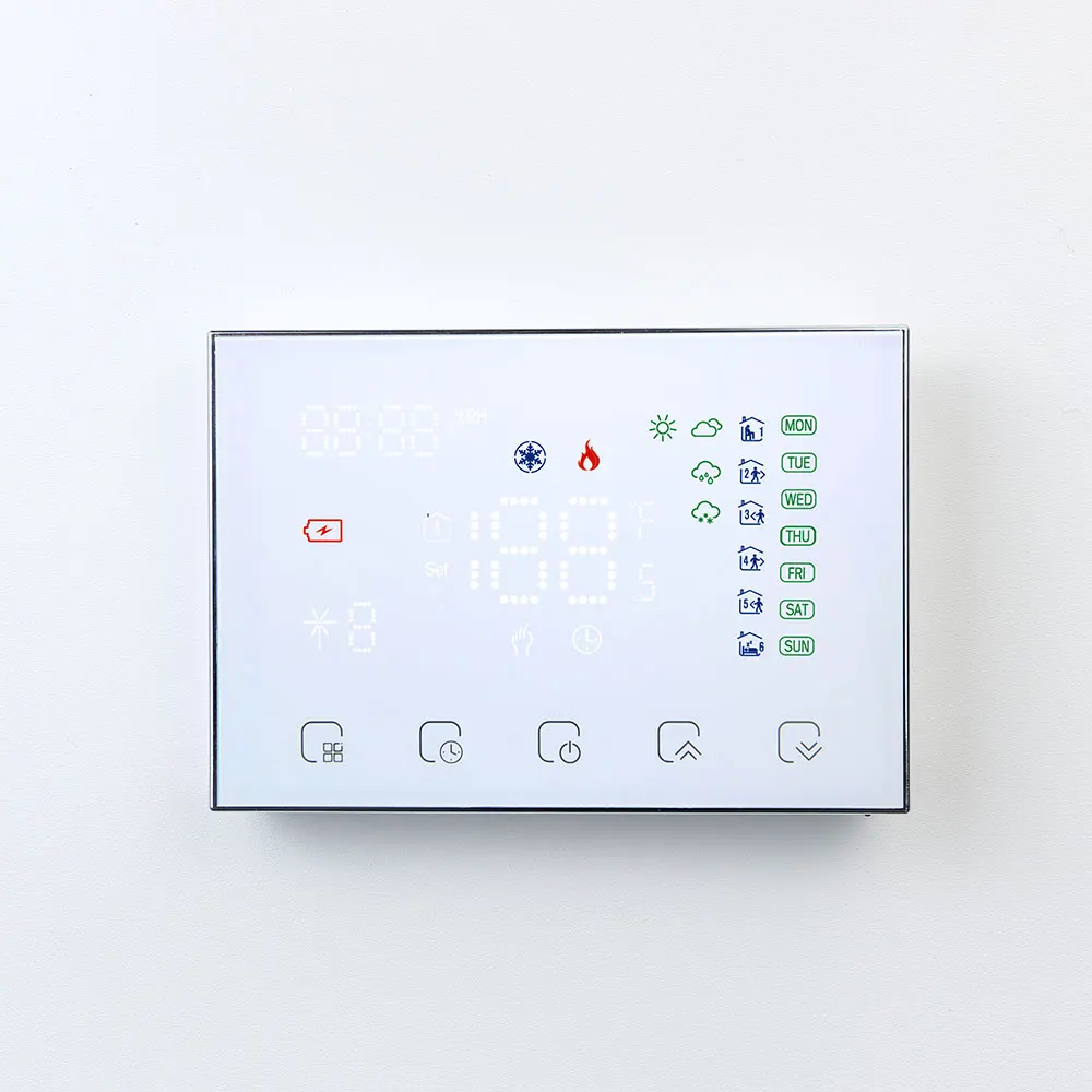 Tuya wifi termostato inteligente, rf sem fio controlador de temperatura 2 em 1 para caldeira a gás aquecimento de água funciona com alexa alice