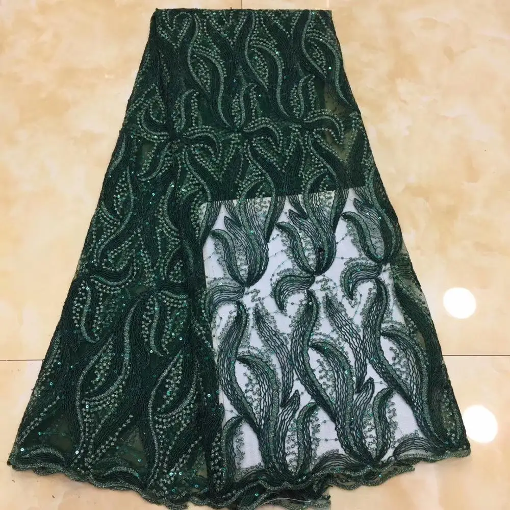 

High Quality Nigerian French Tulle Lace Fabric Hot selling embroidered African Net Lace fabric ML8361