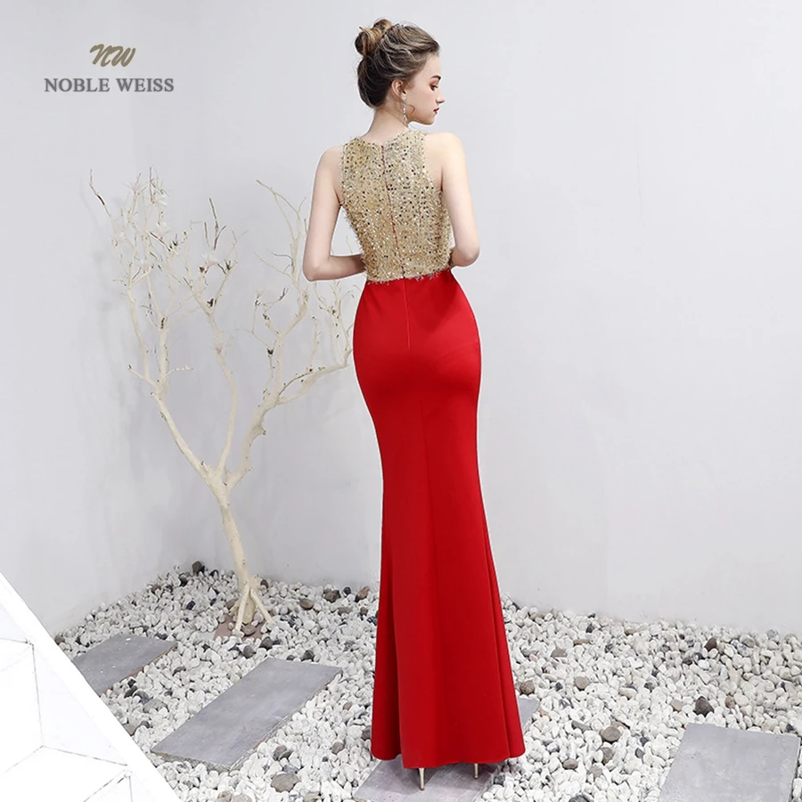 Long Prom Dresses  V-Neck  Beading  Floor-Length  Trumpet / Mermaid  Sexy Prom Dress Customized