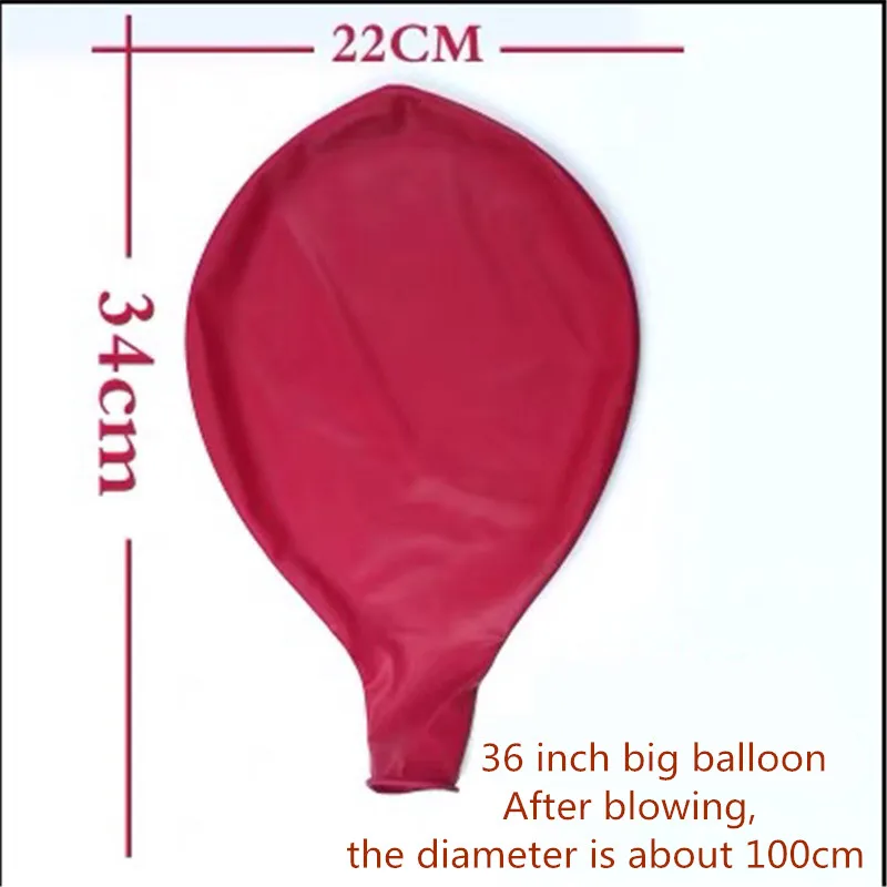 Ballon rond en Latex à hélium coloré de 36 pouces, décoration pour fête prénatale, mariage et anniversaire de la saint-valentin