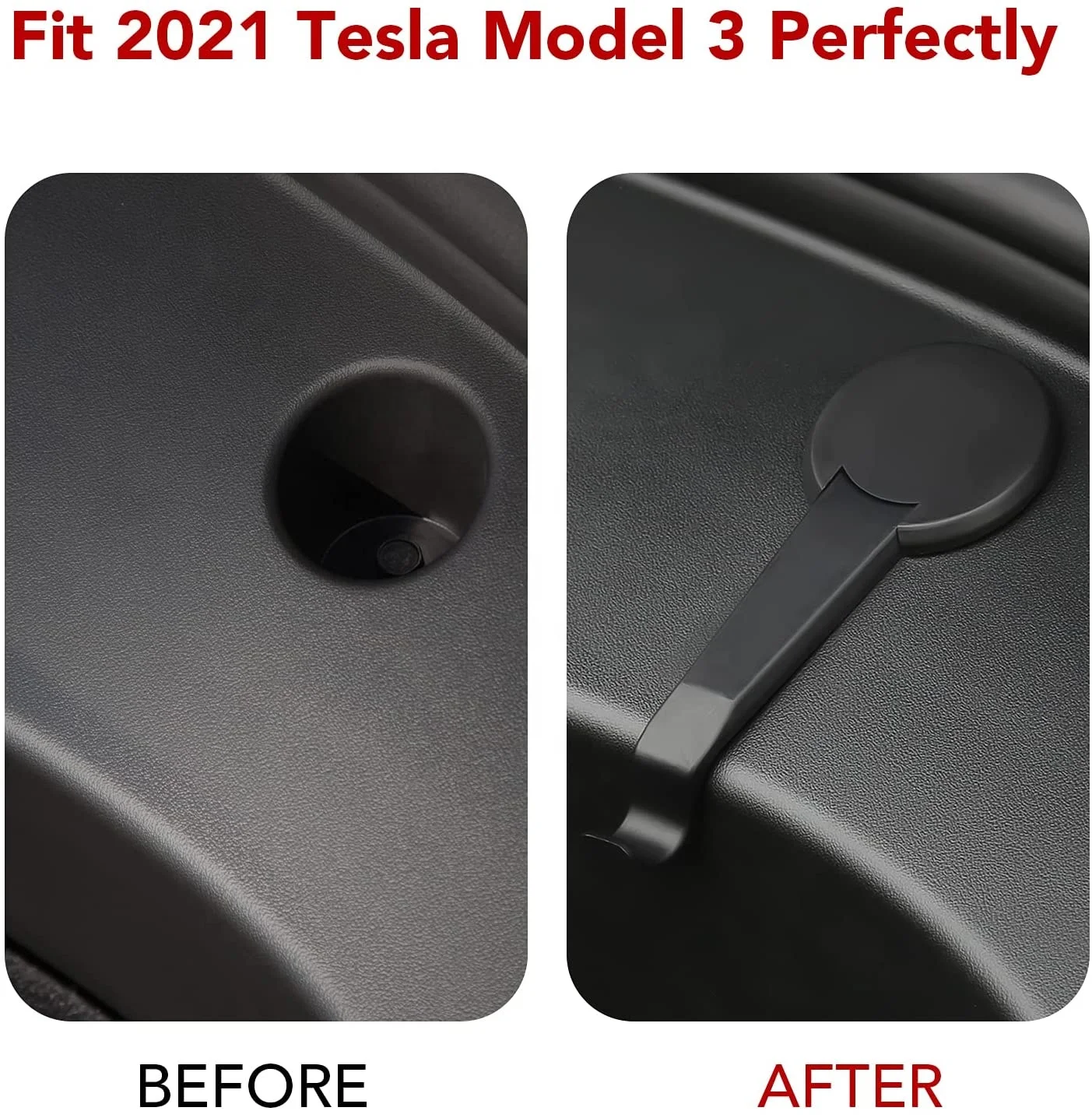 Front Rear Trunk Hook for Tesla Model 3 2023 Grocery Bag Holder ABS Frunk Bolt Cover Holding Clip Spare Storage Accessories