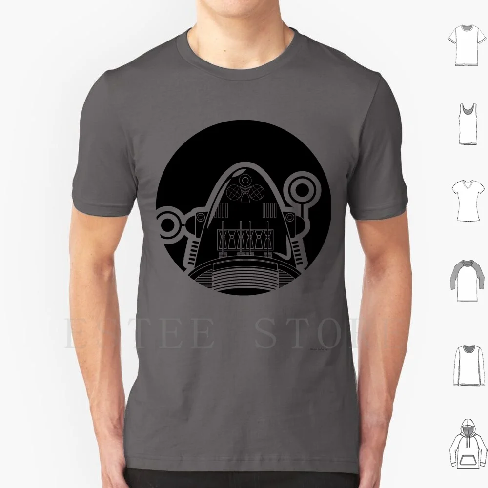 Robby T Shirt DIY Big Size 100% Cotton Robby The Robot Forbidden Planet Movie 50s Cult Movie Robot